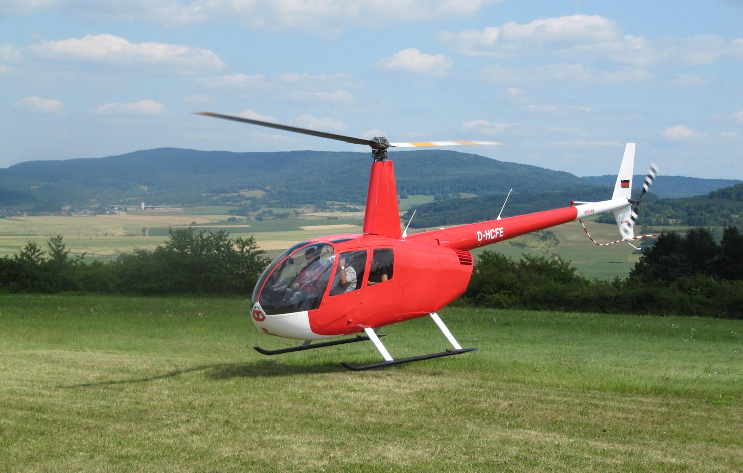 Romantischer Hubschrauber Rundflug Giebelstadt