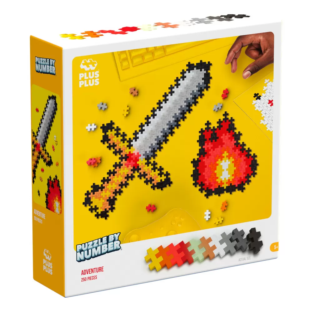Plus-Plus Puzzle By Number Adventure - 250 stk.