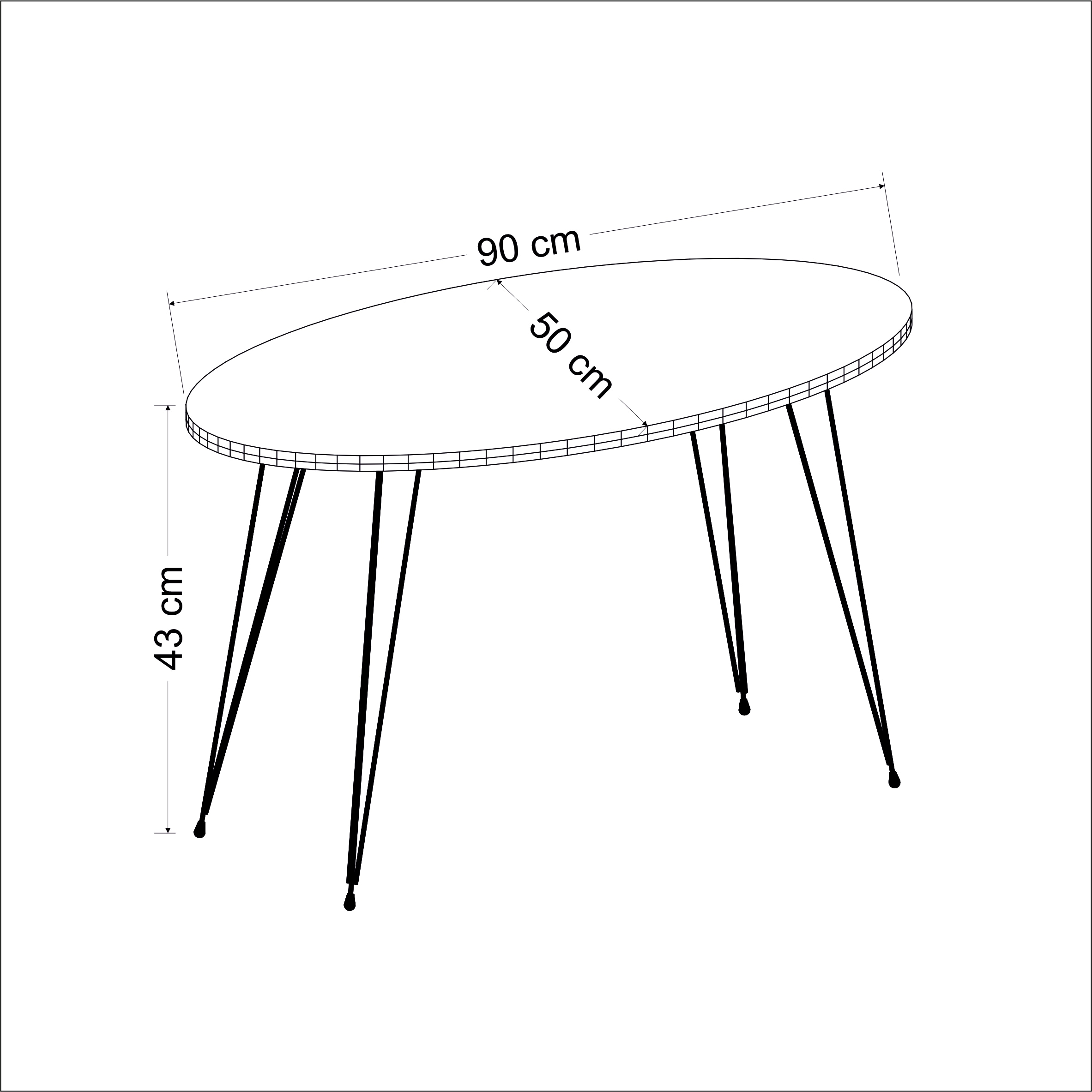 Couchtisch Marmor Optik Oval Weiß 20566993