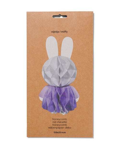 décoration en papier alvéolé Miffy 13.8x25.4cm