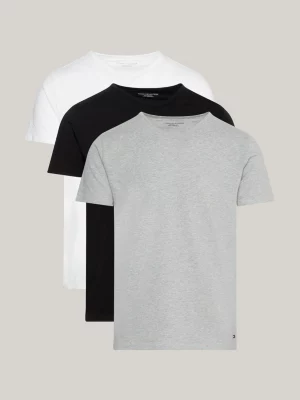 Pacote com 3 camisetas de algodão com decote em V