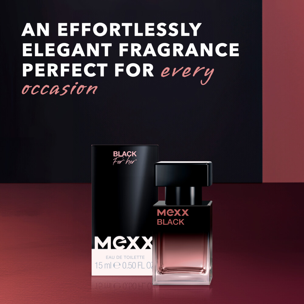Mexx Black for Woman Eau de Toilette Spray15 ml