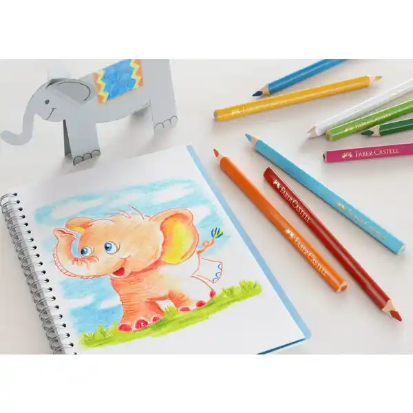 Bunstifte Jumbo dreikant 12er-Pack