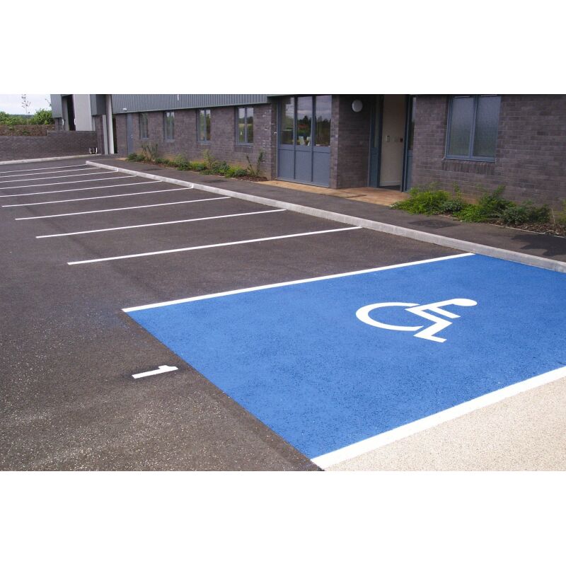 Peinture bleue pour stationnement PMR