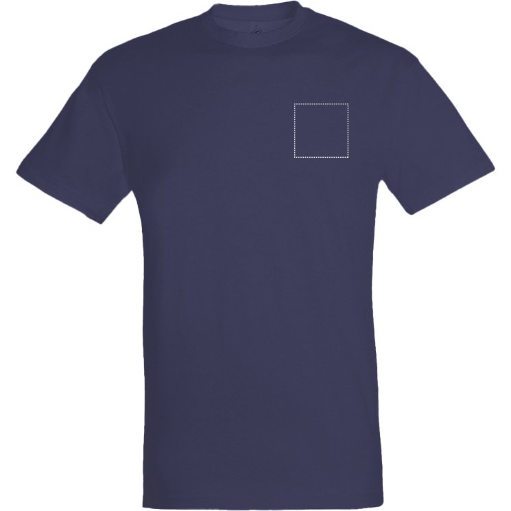 T-shirt mixte manches courtes publicitaire Sol's - 150 g/m² - marquage multicolore