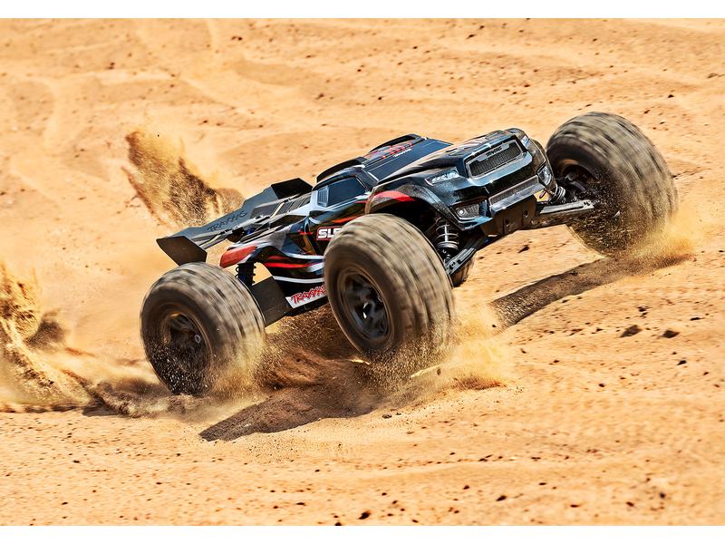 Traxxas Monster Truck Sledge VXL-6S 4WD, Blau 1:8, ARTR Ultimativer Monstertruck für Off-Road Bashing mit bis zu 110 km/h