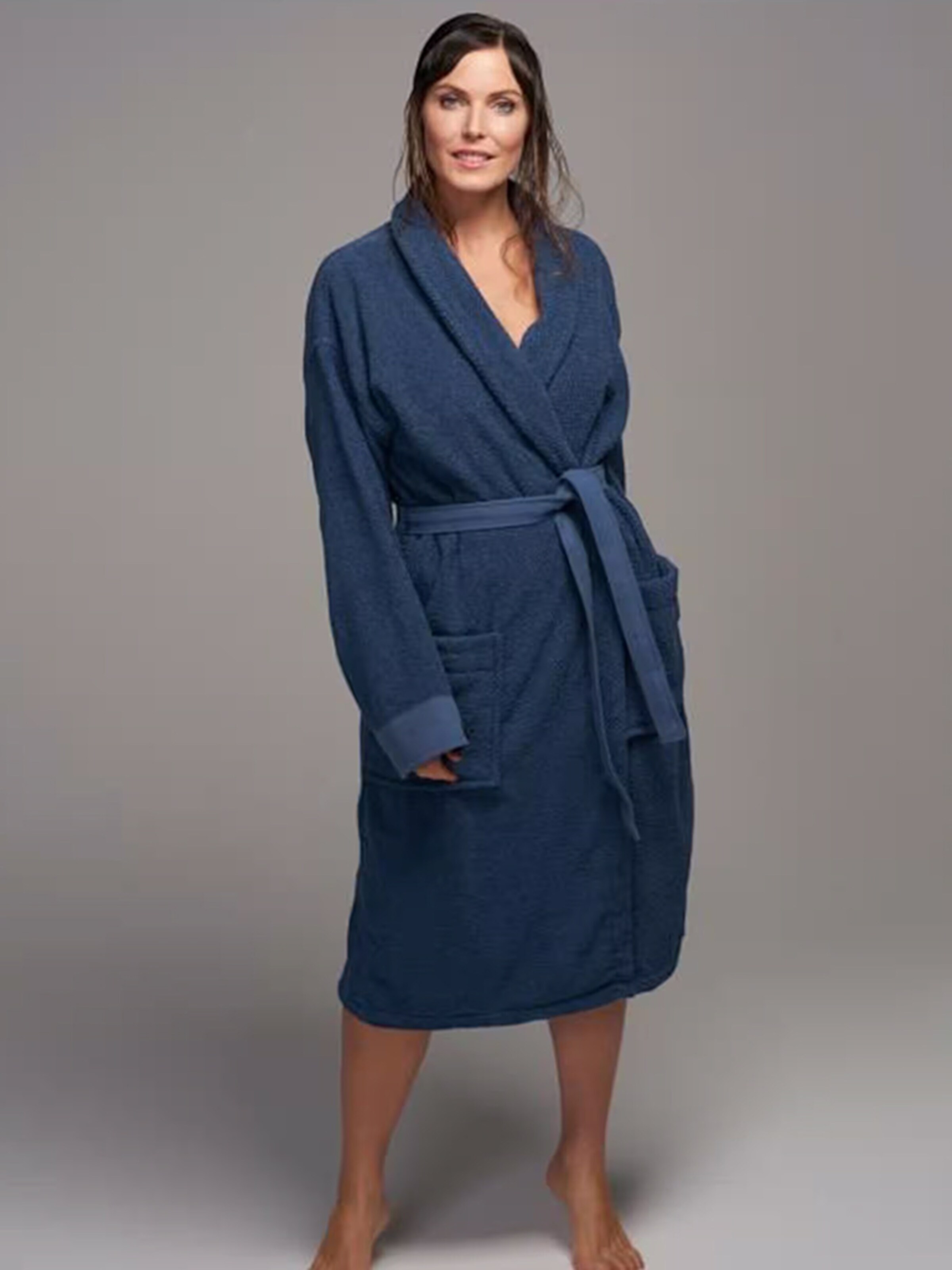Essenza Dames ochtendjas blauw