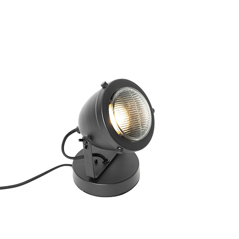 Industriële tafellamp zwart 18 cm - Emado