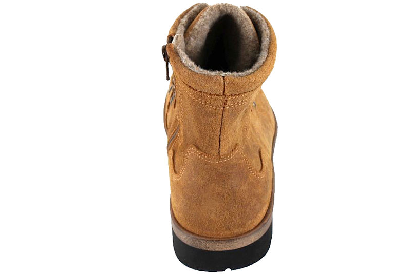 NEW FEET VINTERSTØVLE I BRUNT RUSKIND MED TEX