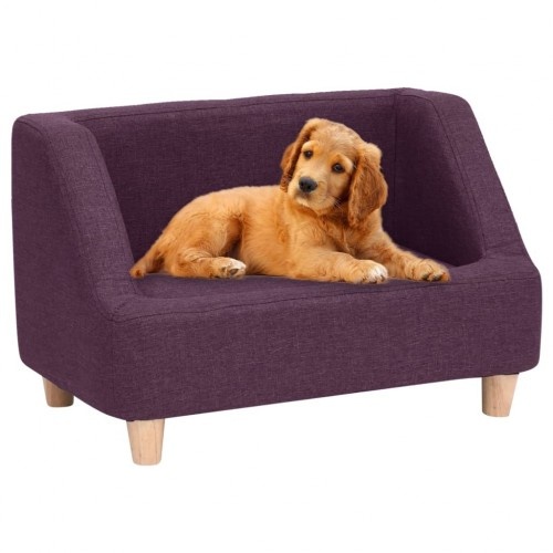 Sofá retangular para cães, roxo