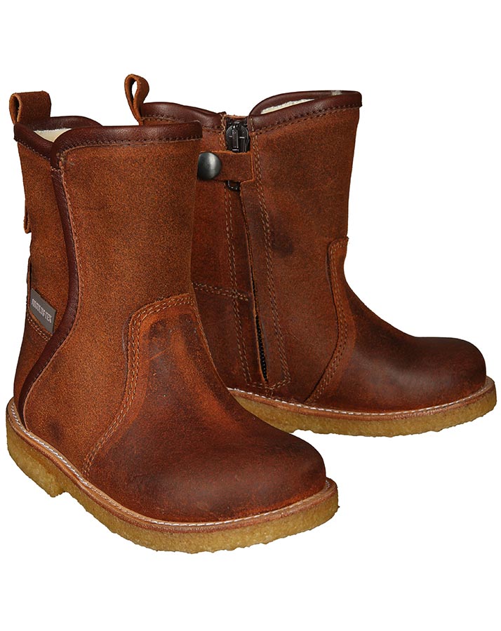 Winterstiefel TEX STOVLE gefüttert in cognac