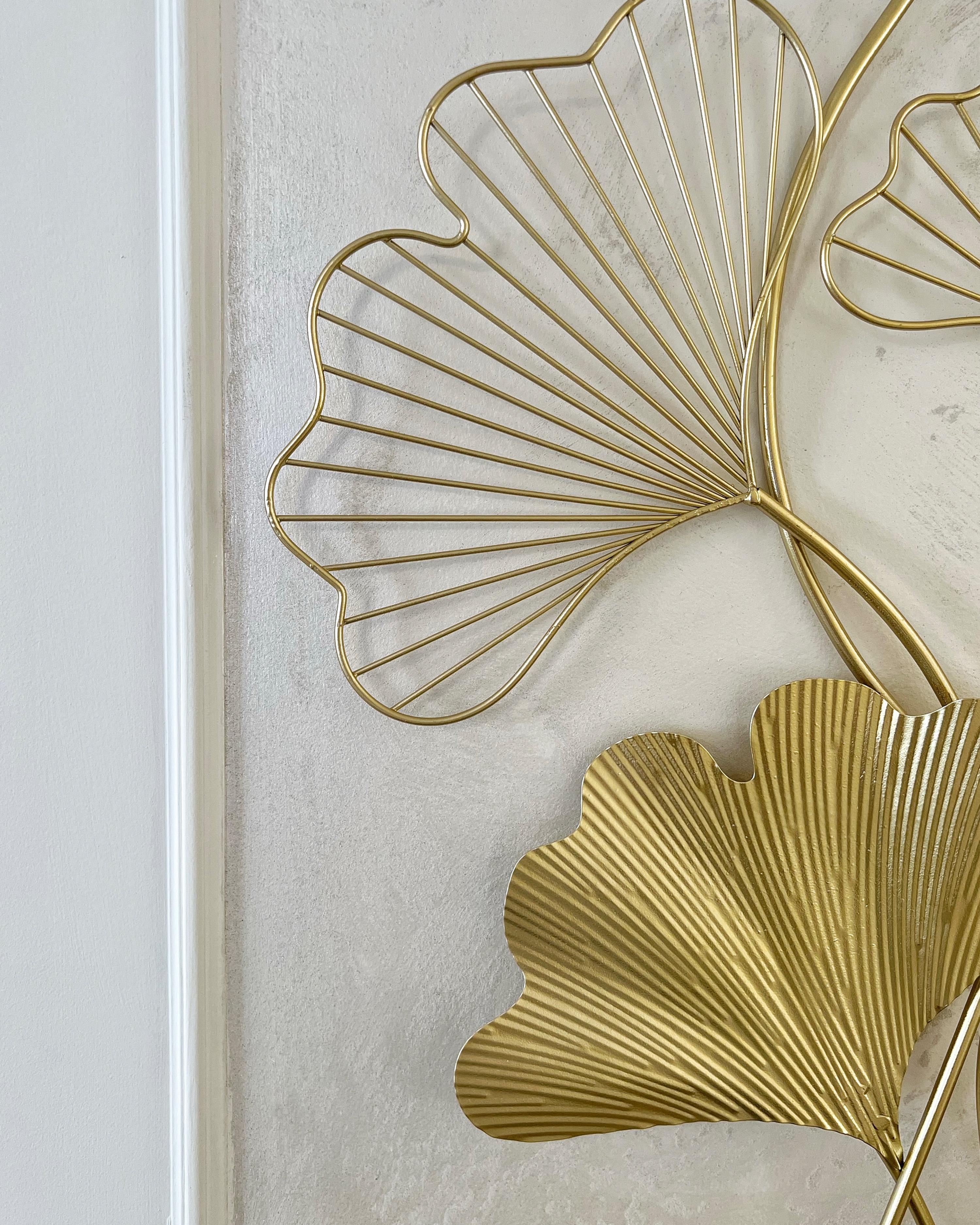 Wanddecoratie Bloem INDIUM Metaal 79 cm Goud