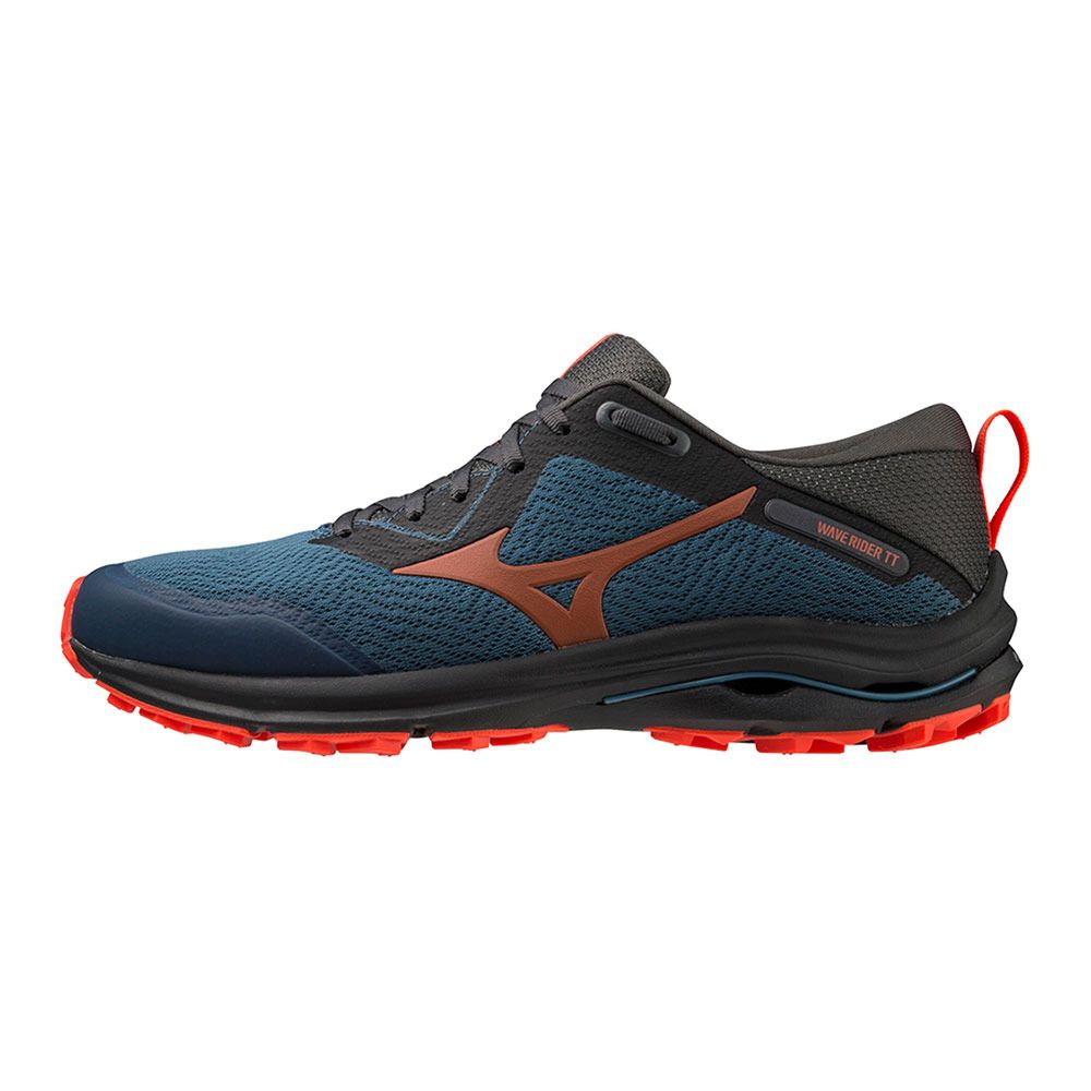 Mizuno WAVE RIDER TT - Chaussures trail Homme blue ashes/soleil/black oyster