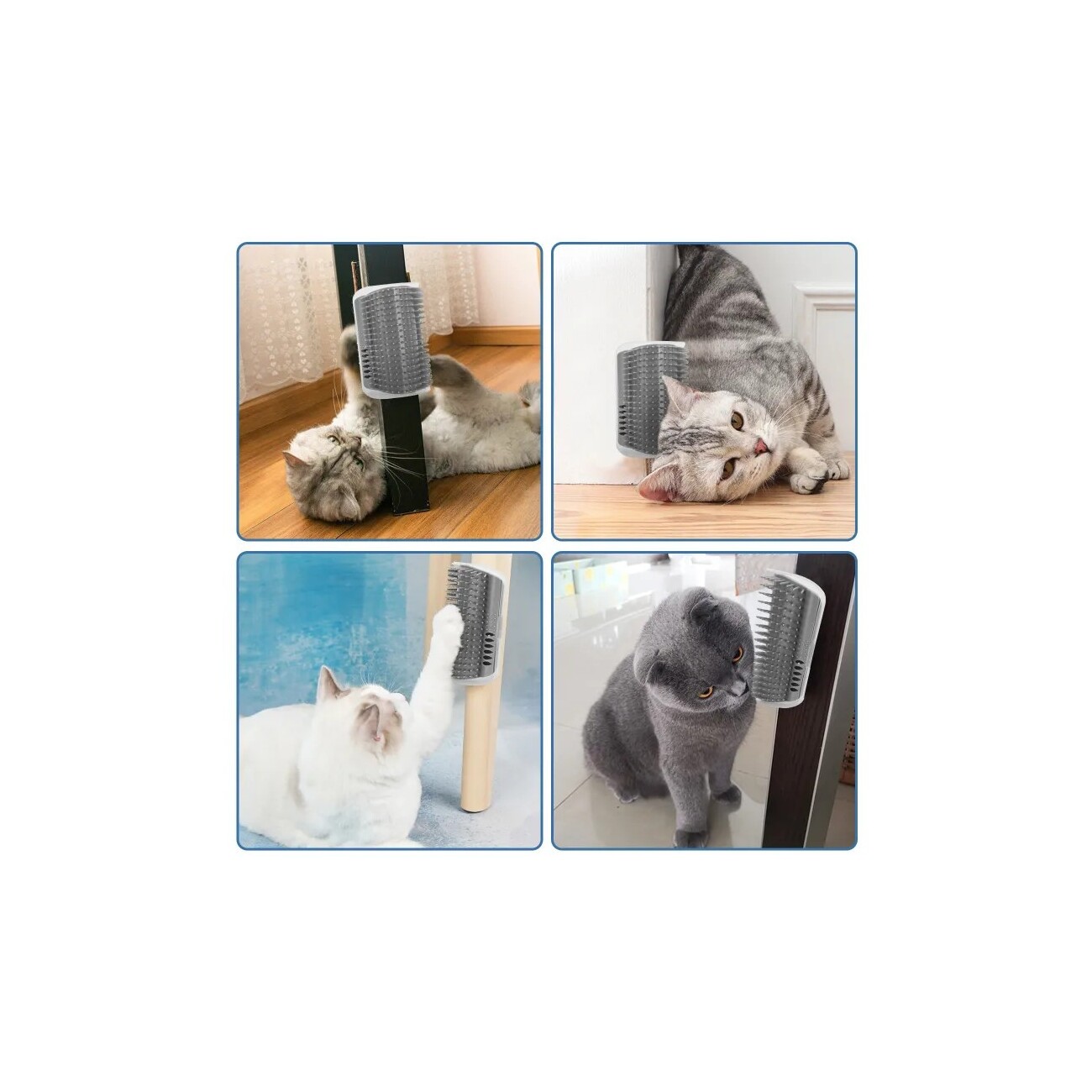 nobleza Self Groomer - Massageecke für Katzen - 2er Pack