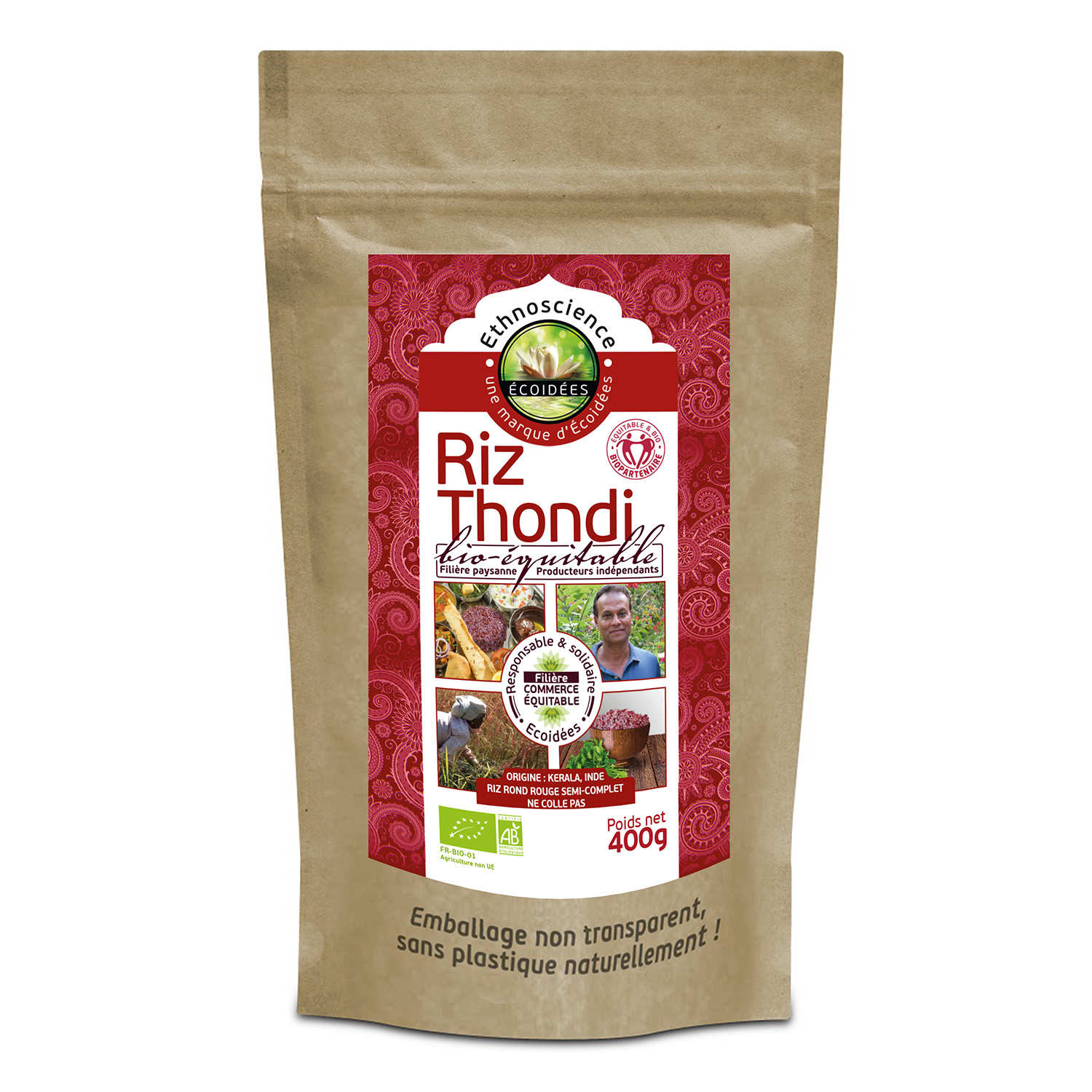 Riz Thondi du Kerala Bio et Equitable