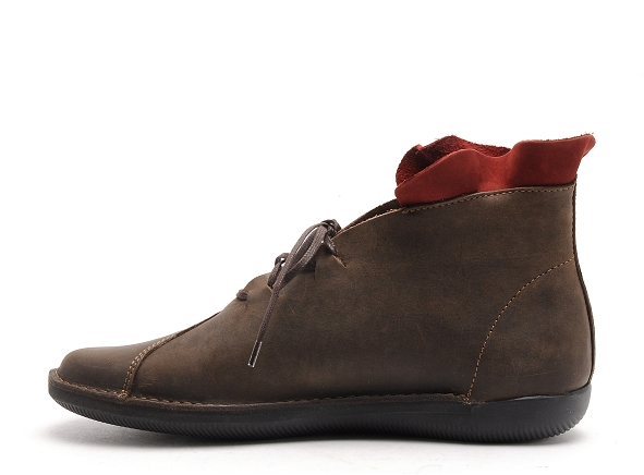 Loints boots bottine plates femme 68463 marron