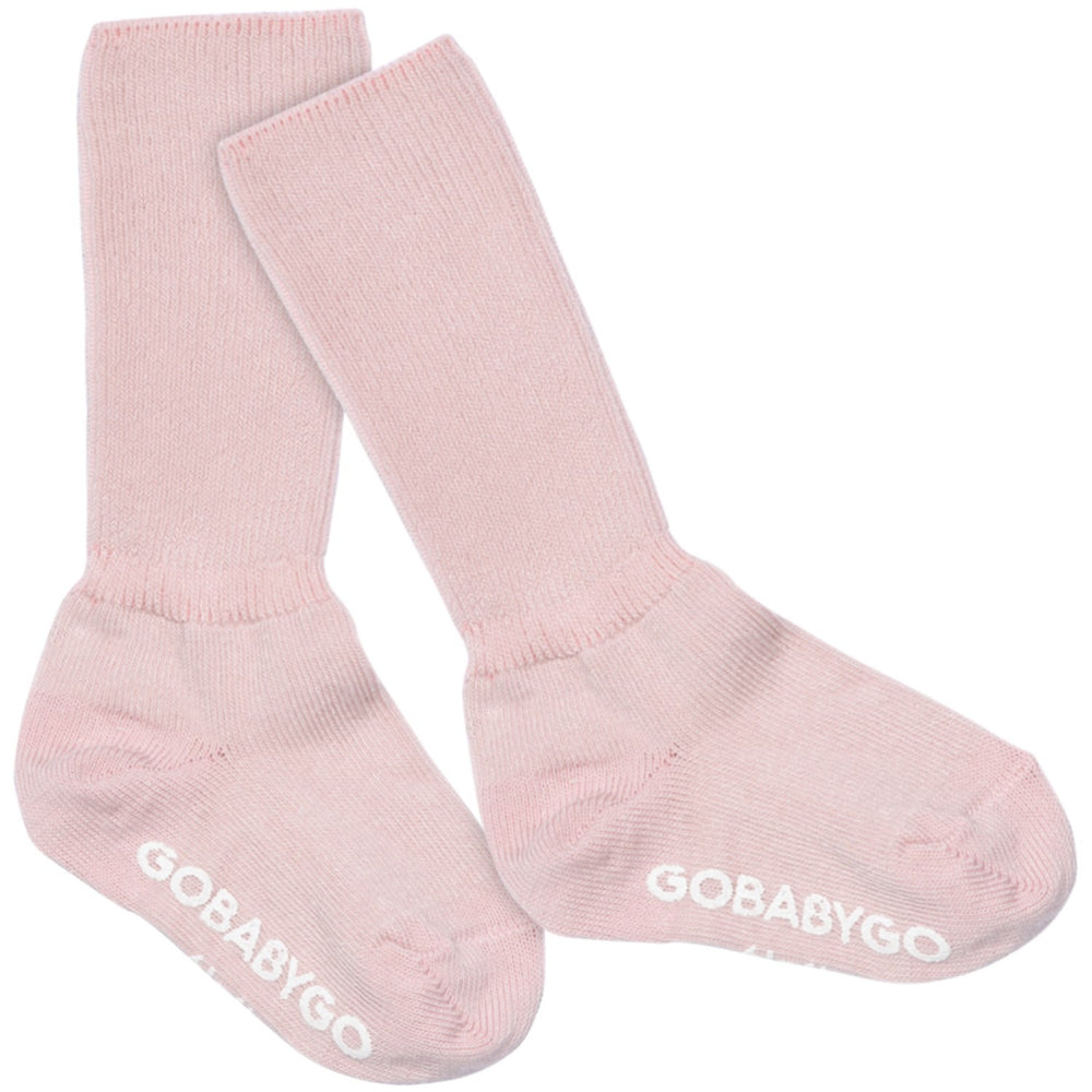 Køb Gobabygo Soft Pink Non Slip Strømper