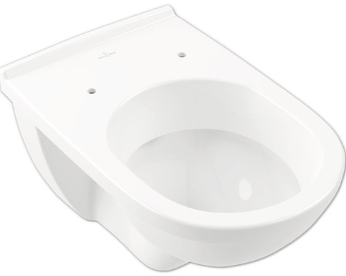 Villeroy & Boch O.novo wandcloset, diepspoel, met rand, glanzend wit met coating, zonder toiletzitting 566010R1