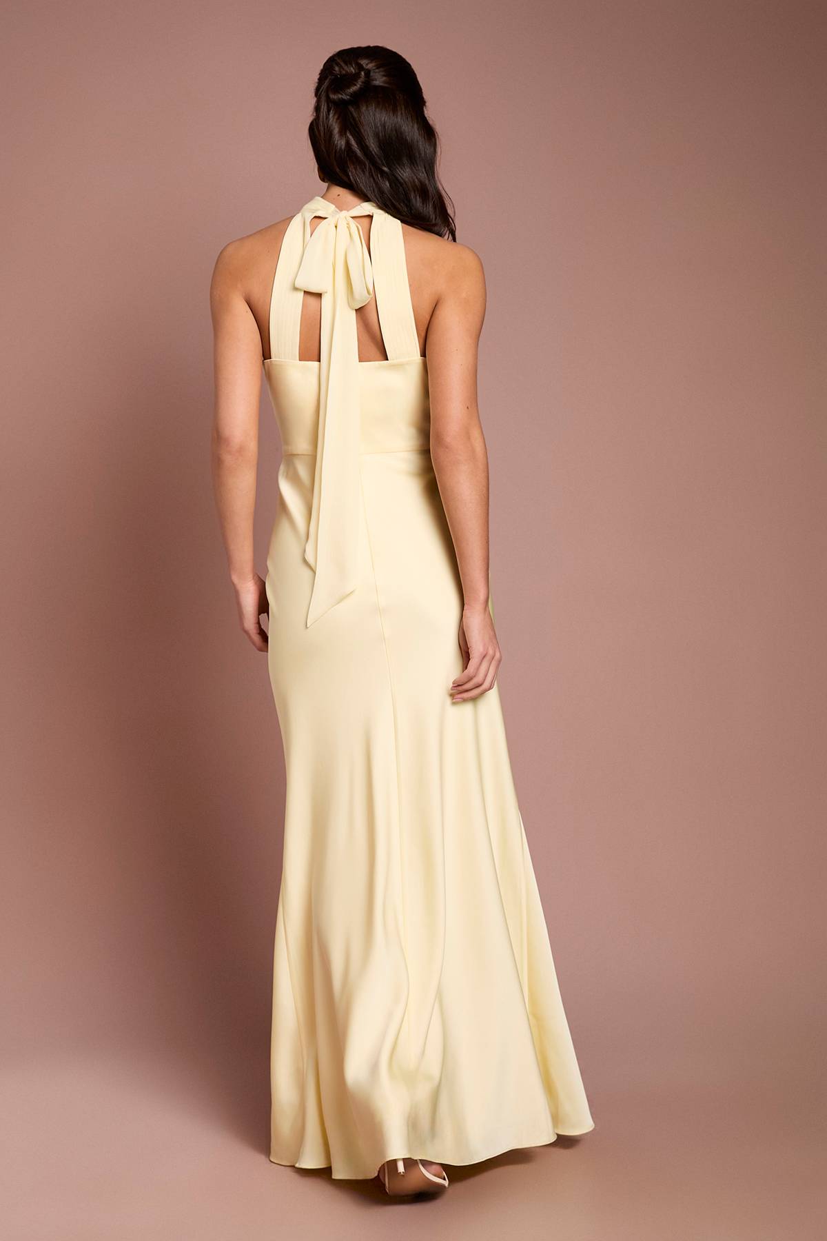 Coast Robe De Demoiselle D'honneur Col Licou Taille Plissée