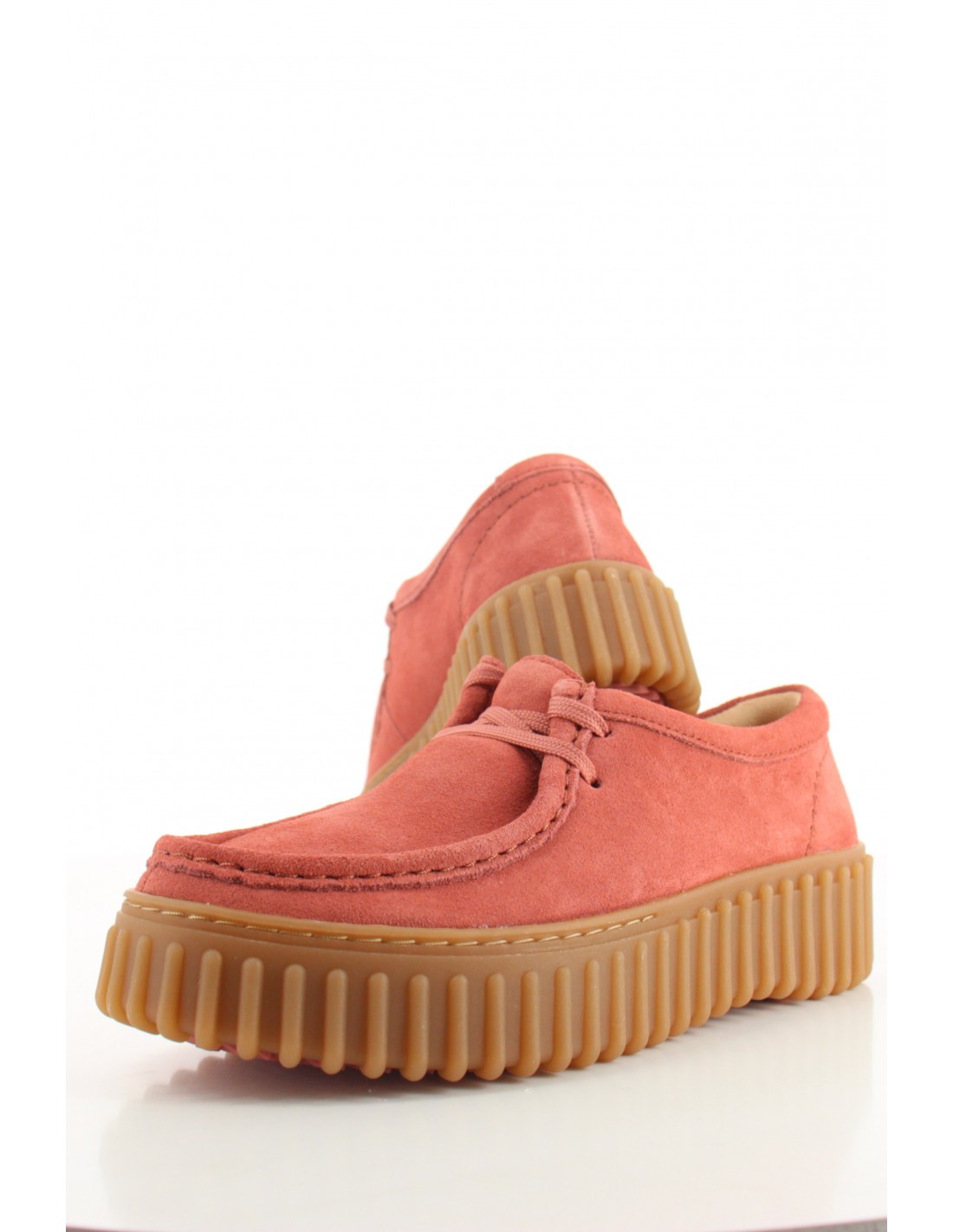 clarks Derby Femme Torhill Bee Dusty Rose Nubuck