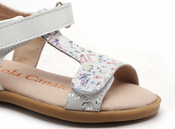 Lola  canales nu pieds enfant 4210 blanc