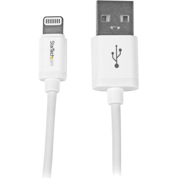 StarTech.com Câble Apple Lightning vers USB pour iPhone, iPod, iPad - 1 m Blanc