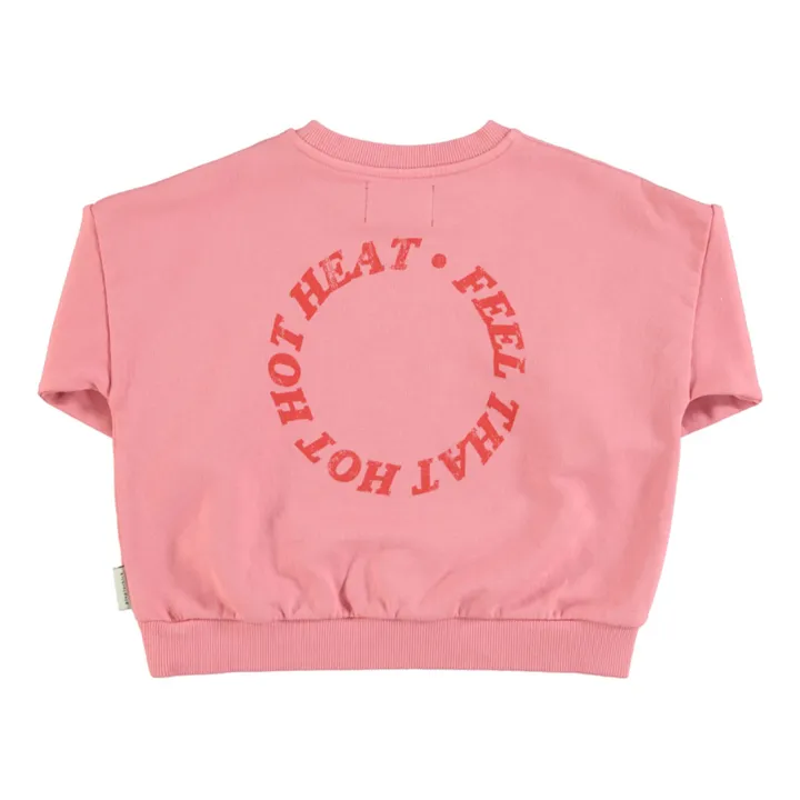Piupiuchick Sweat Cœur Coton Bio | Rose