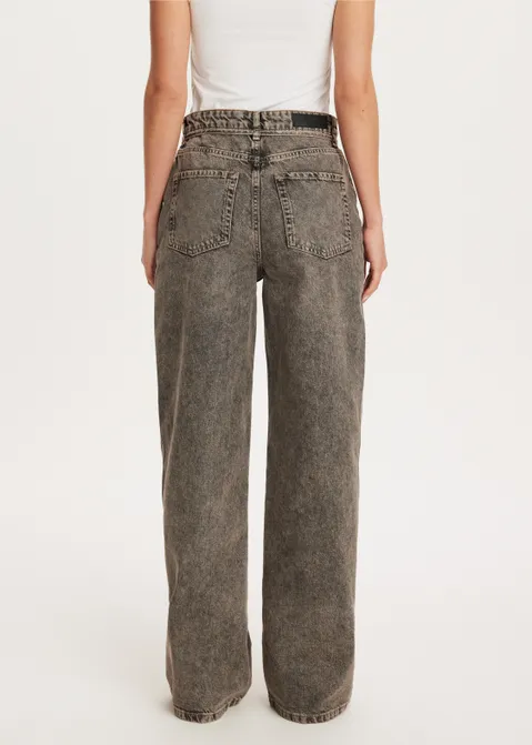 Jeans met riem grijs (GRS.UD)