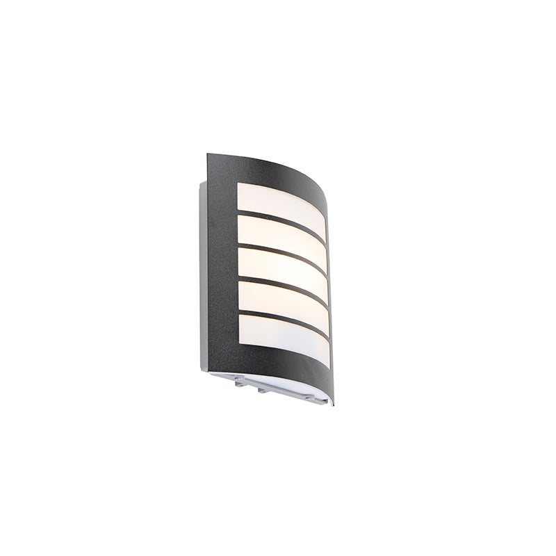 Moderne buitenwandlamp, zwart, IP44 - Miro