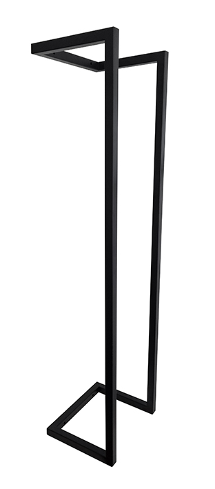 Mueller Black handdoekrek industrieel 95x25x20cm mat zwart