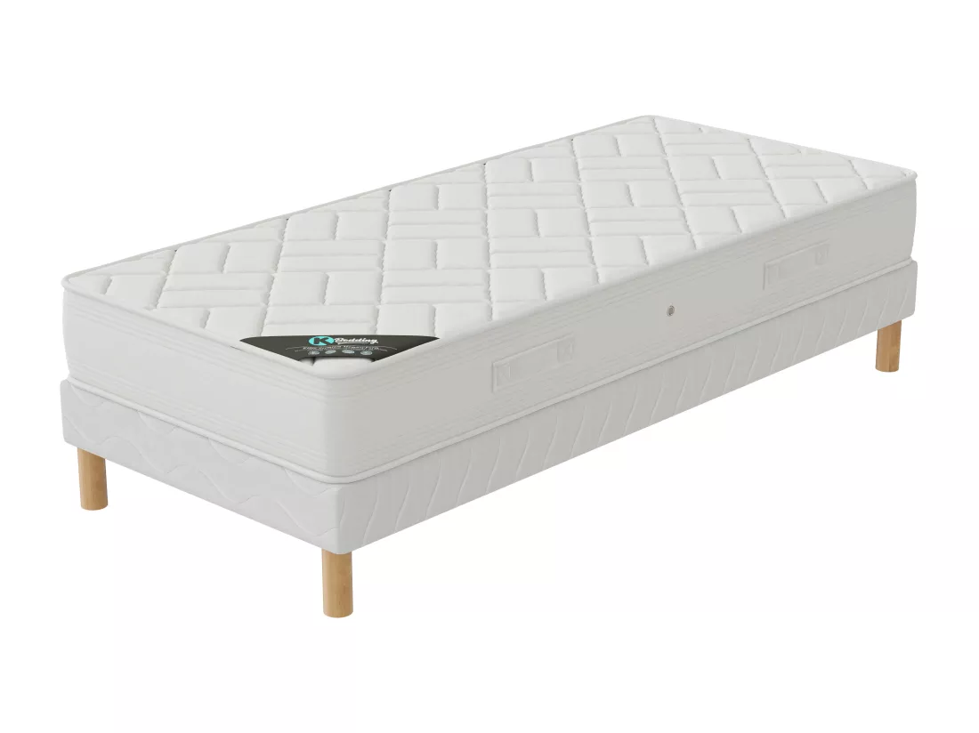 Ensemble matelas Zen + sommier 90x200 hauteur 20cm