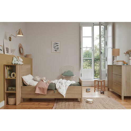 Commode 1 porte 3 tiroirs CALYPSO Chêne du bocage - GALIPETTE