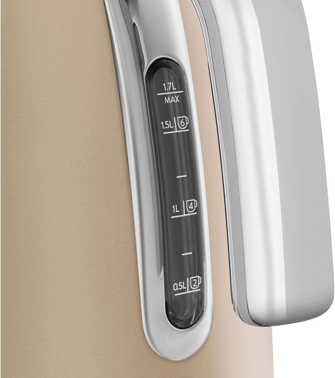 Smeg, Bouilloire Électrique KLF03PGEU 1,7 L, Filtre Anticalcaire Lavable, Arrêt Automatique de Sécurité, Indicateur de Niveau d'Eau, Base Antidérapante, Range Cordon, Puissance 2400W, Vert d'Eau