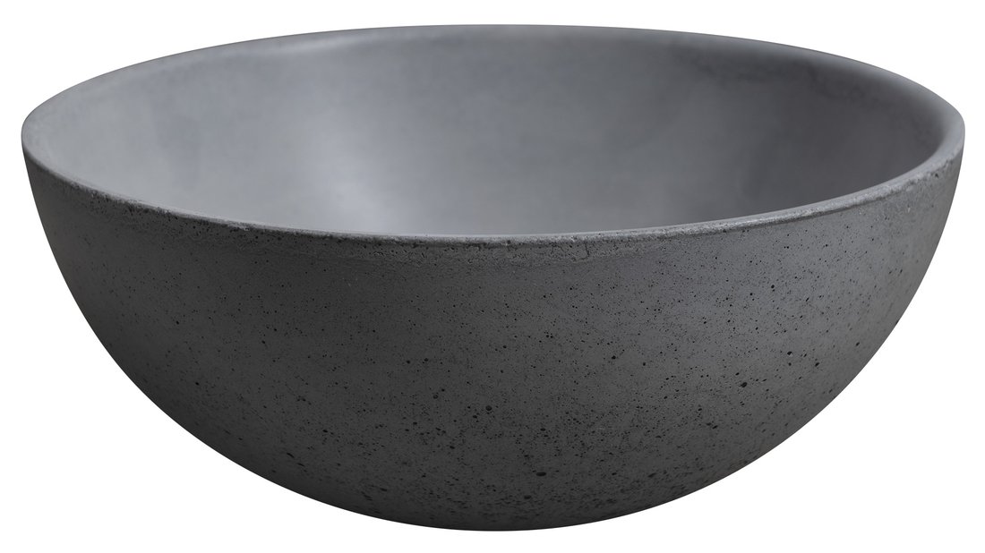 Sapho Minor toilet waskom beton 26cm grijs met houder links