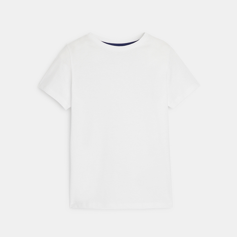 T-shirt basique manches courtes blanc garçon