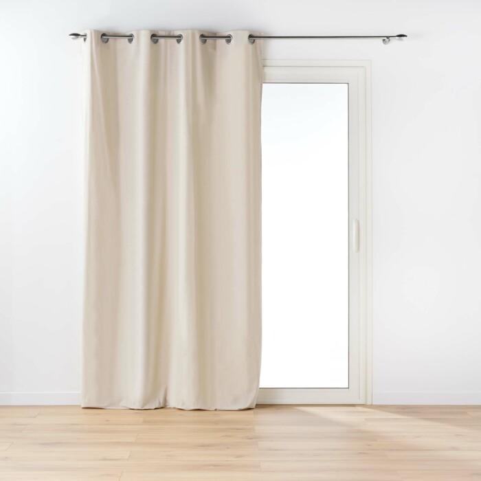 RIDEAU OEILLETS 135X260CM COTON TWILY LIN