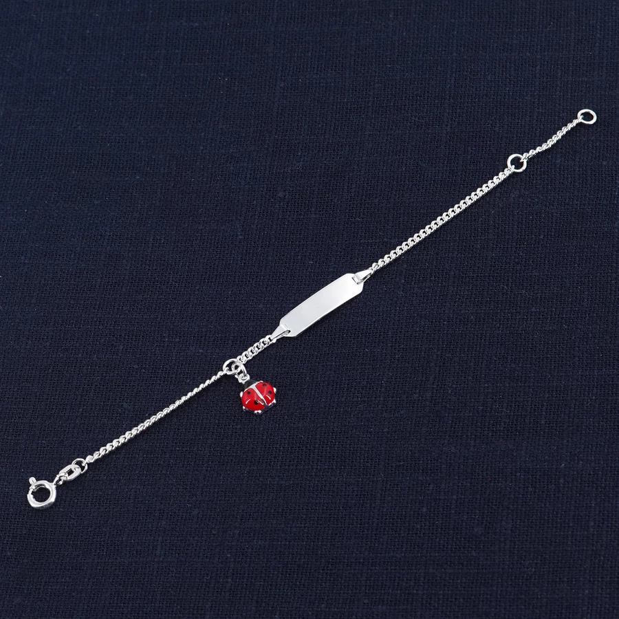 trendor Gravur-Armband für Baby 925 Silber 1412 cm silver
