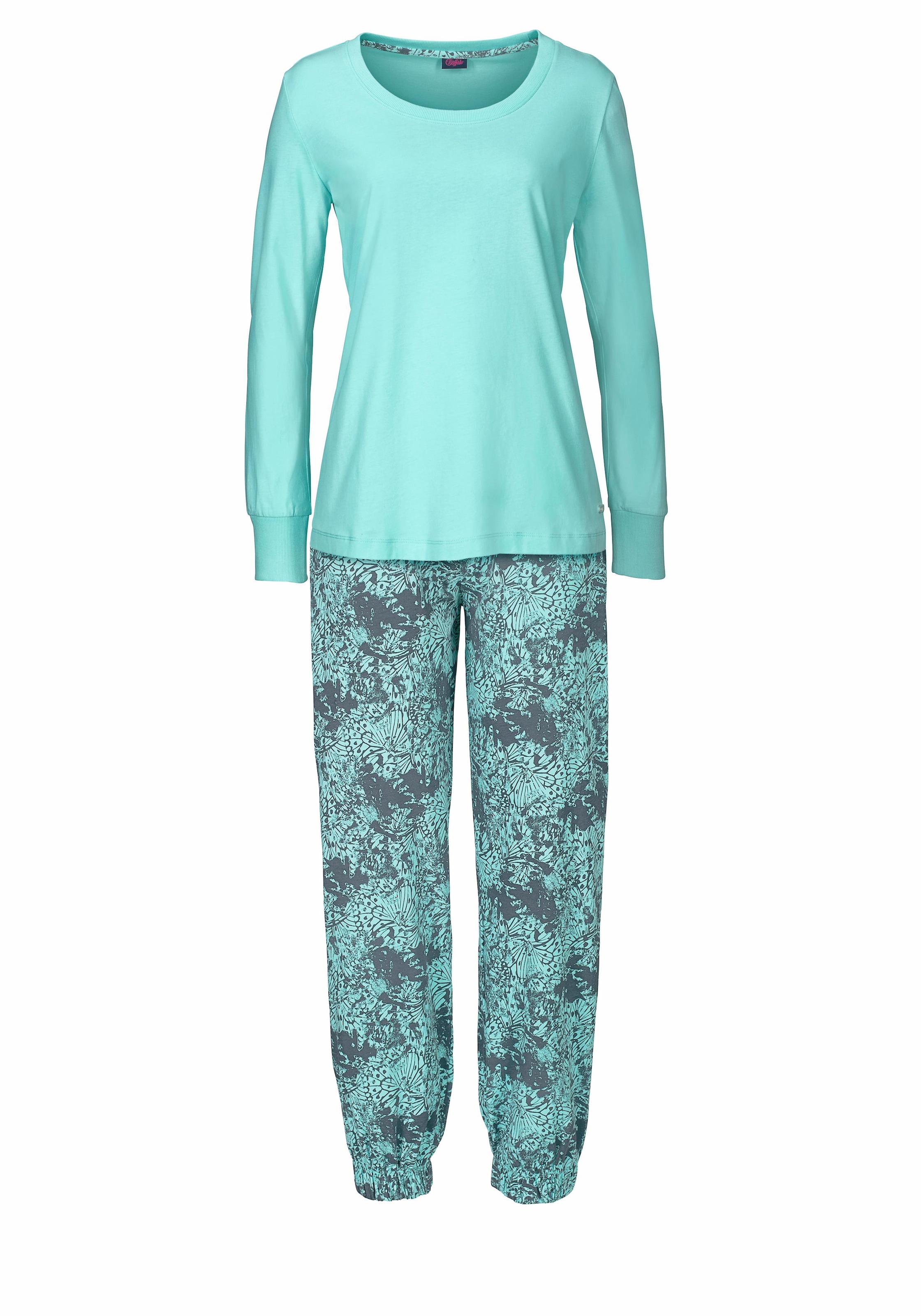 Buffalo Pyjama, 2 Stk. mit gemusterter Hose und passendem Langarmshirt