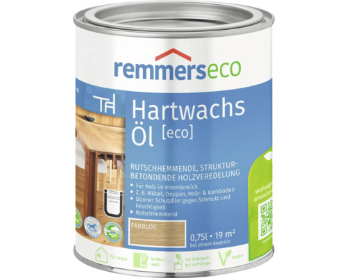 Remmers eco hardwaxolie kleurloos 750 ml