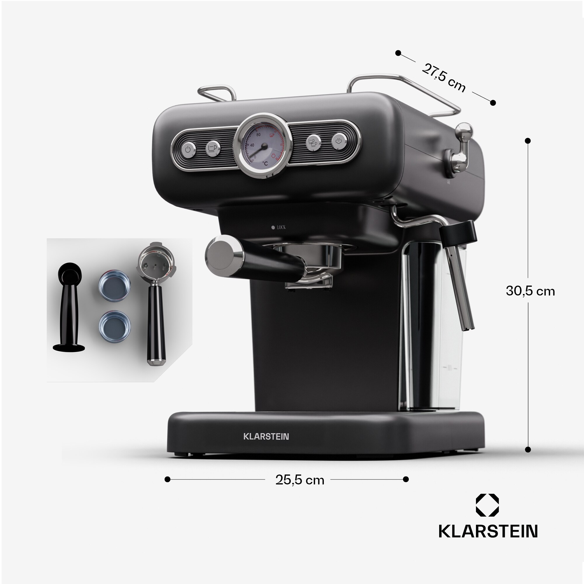 Espressionata Evo Espressomaschine 950W 19 Bar 1,2L 2 Tassen