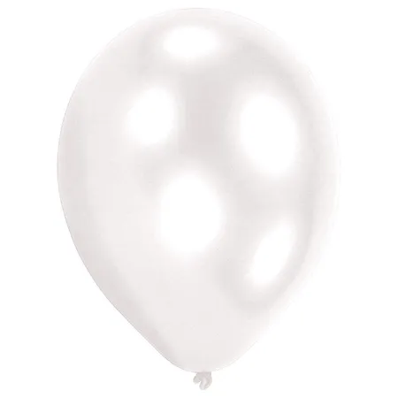 amscan Latexballons Weiss, 25 Stück