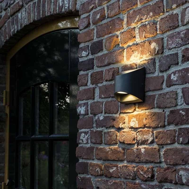 Moderne buiten wandlamp donkergrijs incl. LED 2-lichts IP54 - Mal
