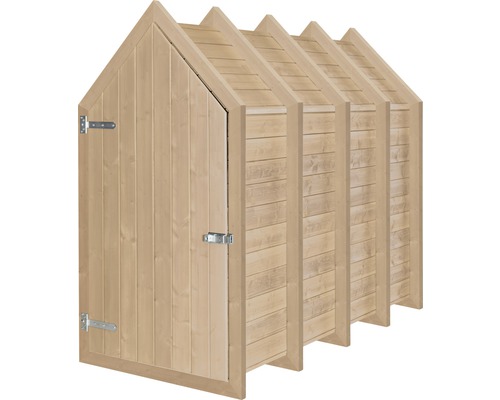 Fietsenstalling Konsta type 550 eenvoudig 99x210 cm naturel
