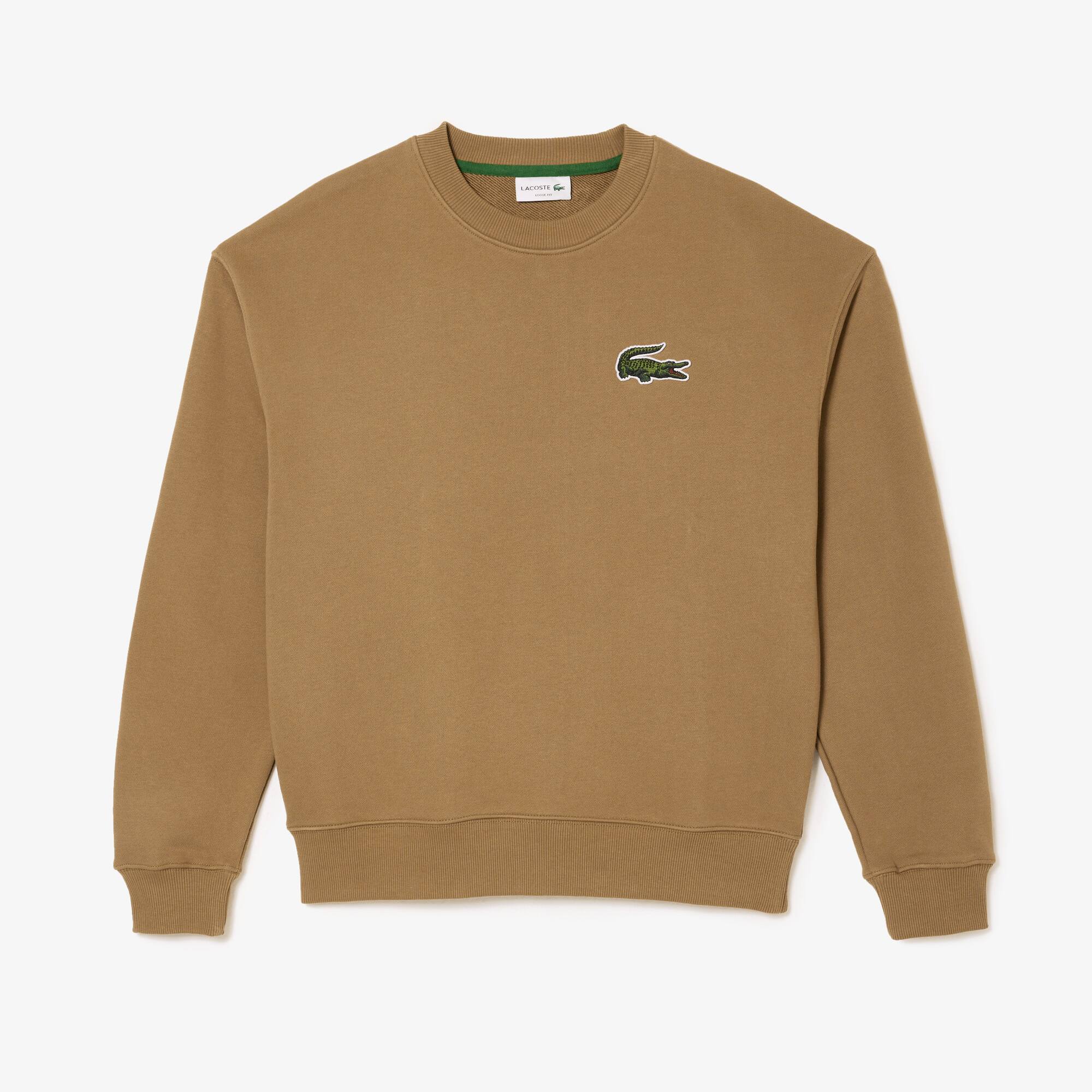 Unisex LACOSTE Jogger-Sweatshirt mit Krokodil-Aufnäher Sweatshirts - Braun - Lacoste - Unisex