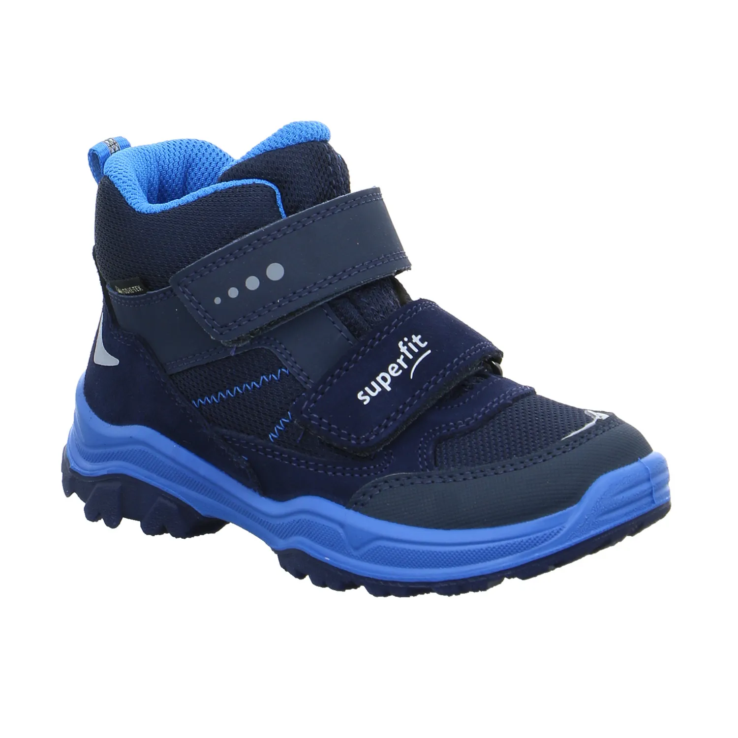 SUPERFIT Kleinkinder-Halbschuh Klett Dunkelblau Textil  Sneaker high
