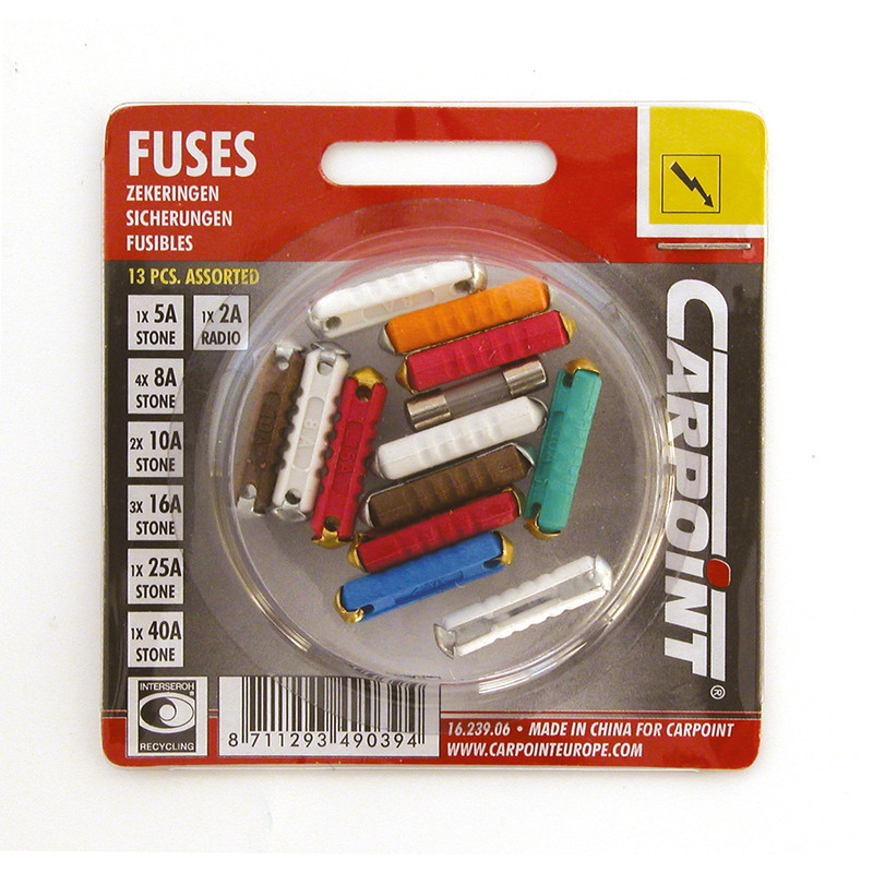 Steekzekeringen assortiment 13-delig