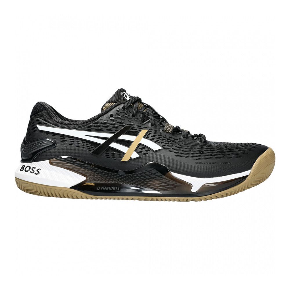 Asics GEL-RESOLUTION 9 CLAY - Chaussures de tennis Homme black/camel