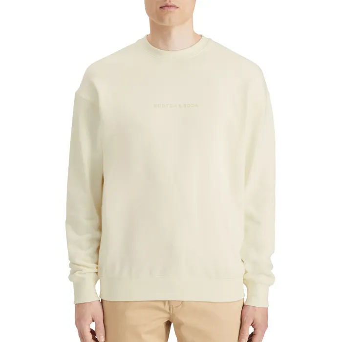 Scotch & Soda Front Chest Logo Sweater Heren