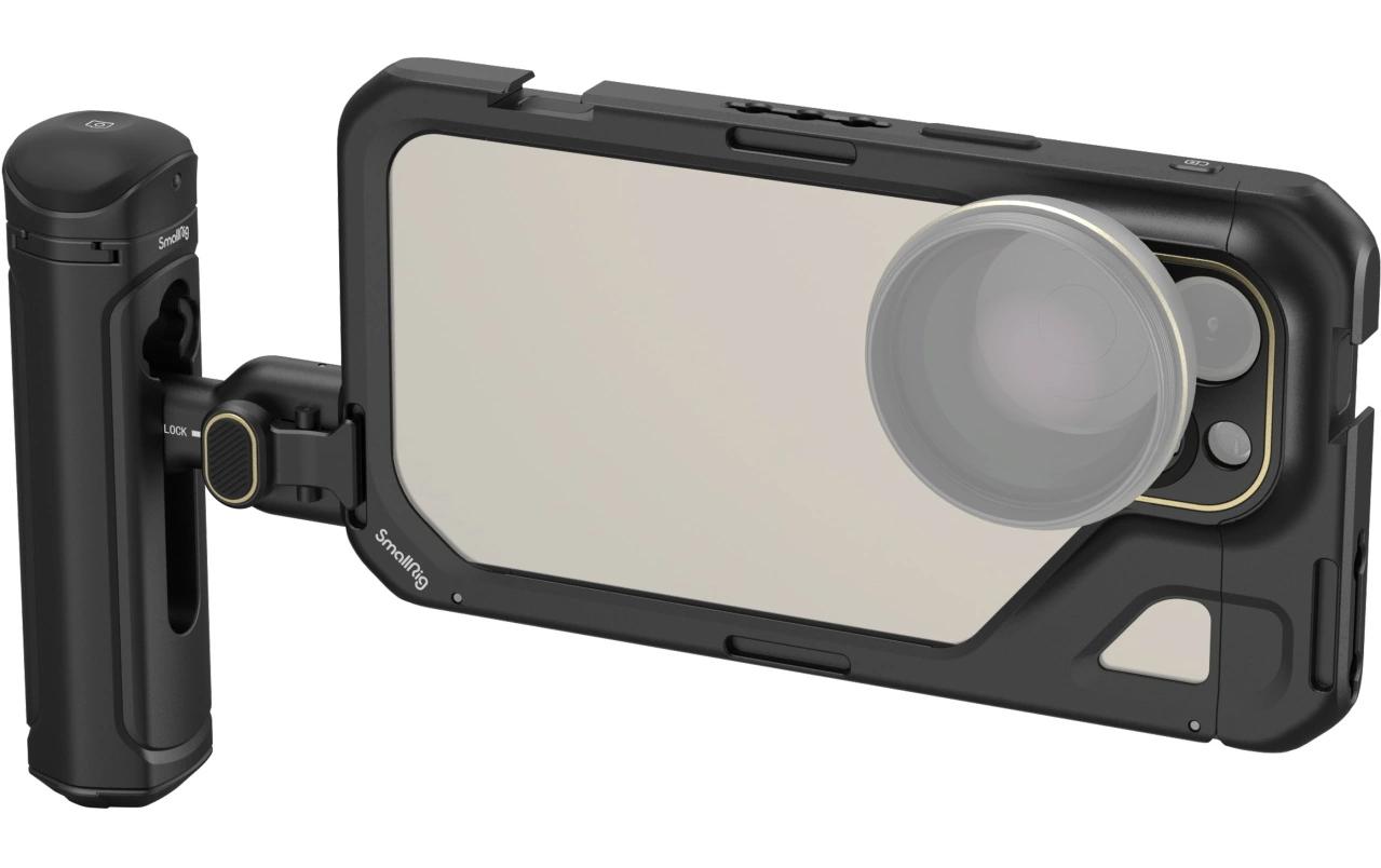 Cage für iPhone 15 Pro Max<br>Single Handheld Mobile Video Kit für iPhone 15 Pro Max