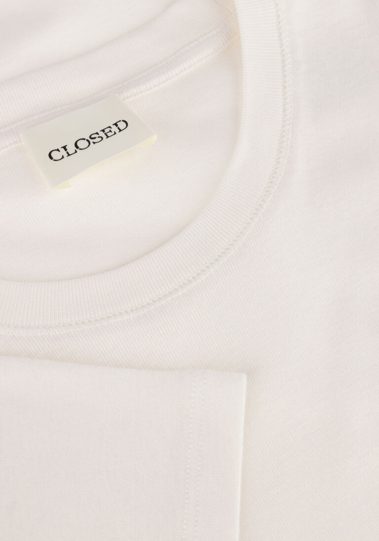 ecru closed top crewneck shortsleeve